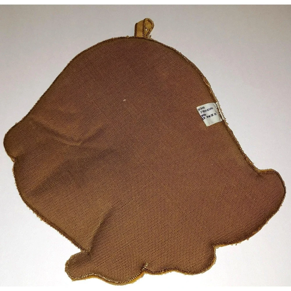 Vintage Zak Designs Mouse Under Mushroom Potholder Hot Pad Retro Brown